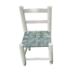 Wooden children's chair and seating in recycled air chamber
