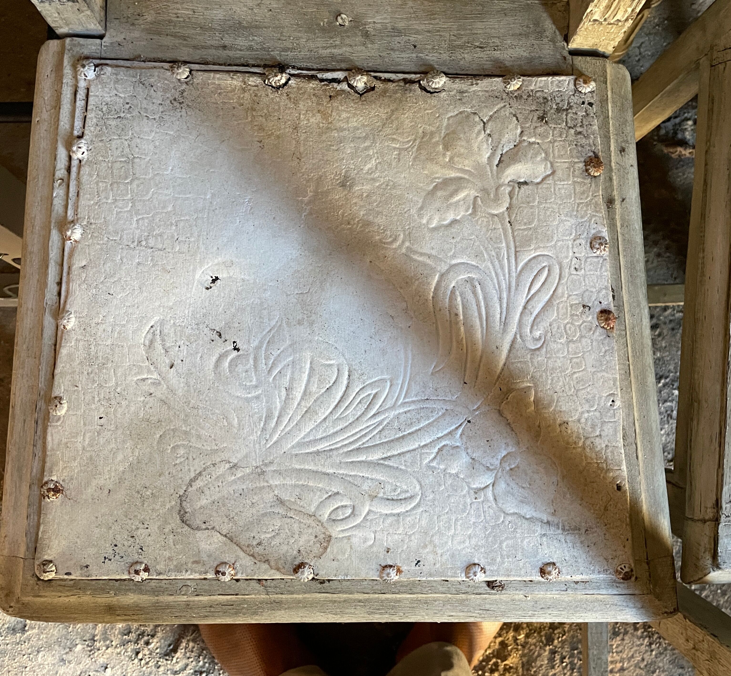 Old carved wood chairs