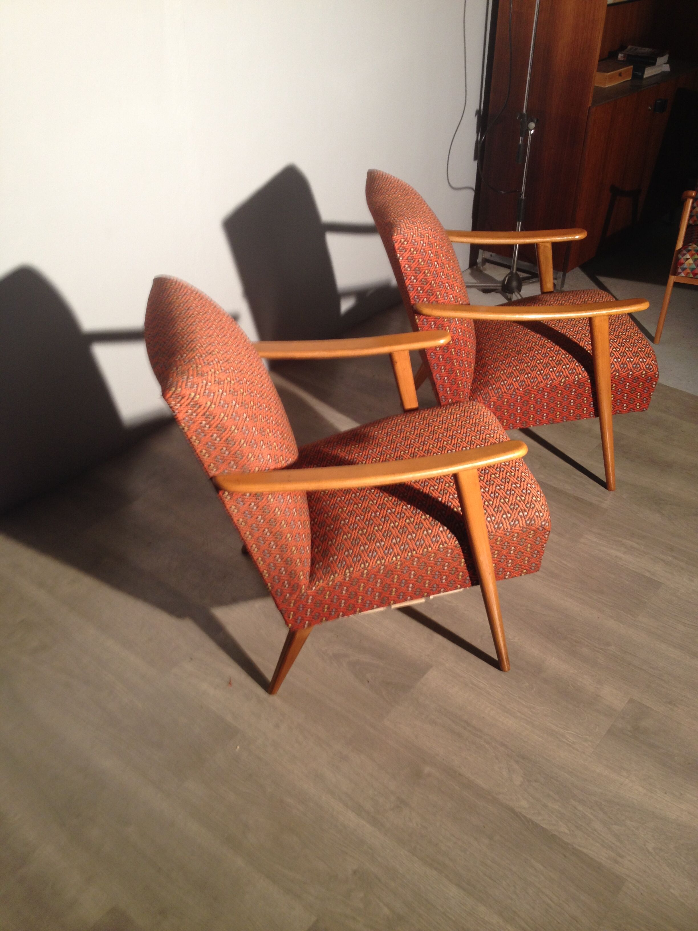 Paire de fauteuils vintage