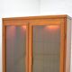 Danish solid teak display cabinet 1960s Scandinavian vintage