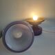 Mushroom Lamp Hans-Agne Jakobsson B124 Violet/Purple Glass Sweden 1960