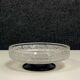 Daum circa 1950: frosted glass caviar cup on black pedestal
