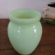 Small vase in green opaline.