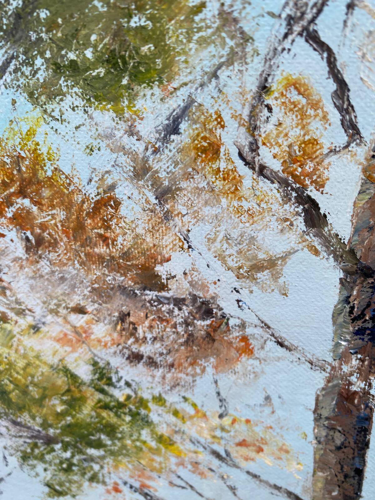 Tableau Lafontaine oil painting on canvas 72x58cm