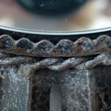 Mirror Sun 51x51cm black metal