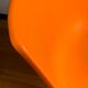 Vintage orange shell chair