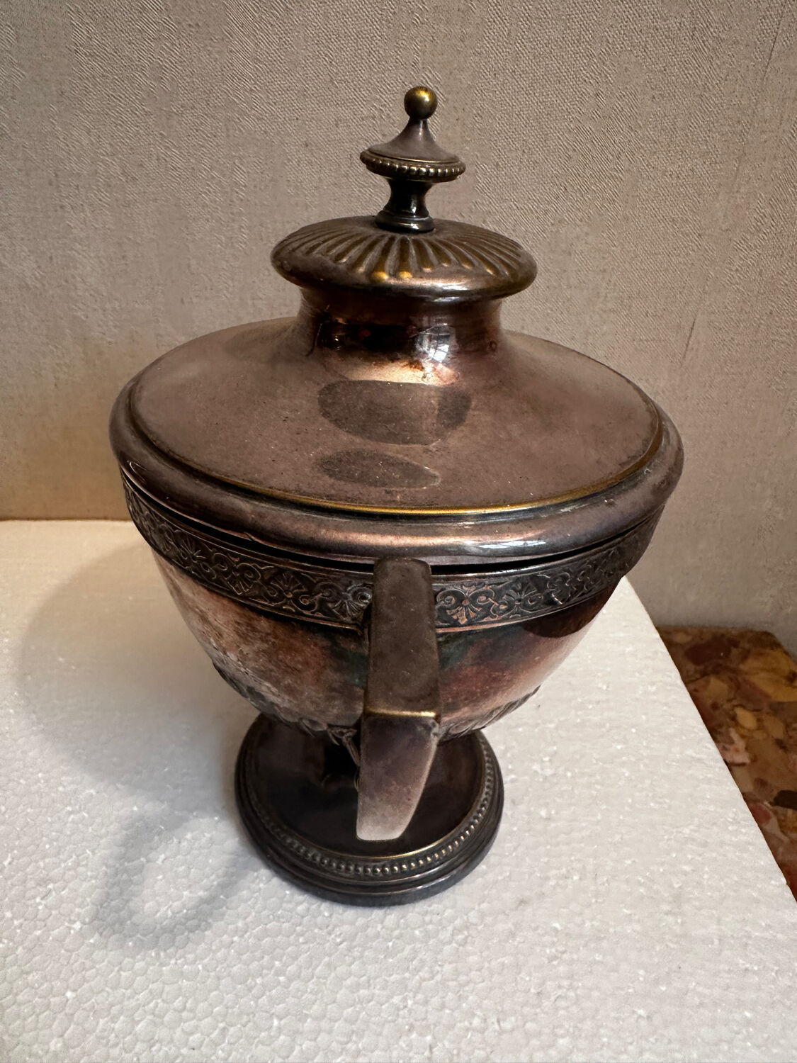 WMF antique silver-plated tea and coffee service AS Alpacca + tray – deb