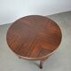 1930s Czechoslovak Art Deco Round Table in Wood and Veneer