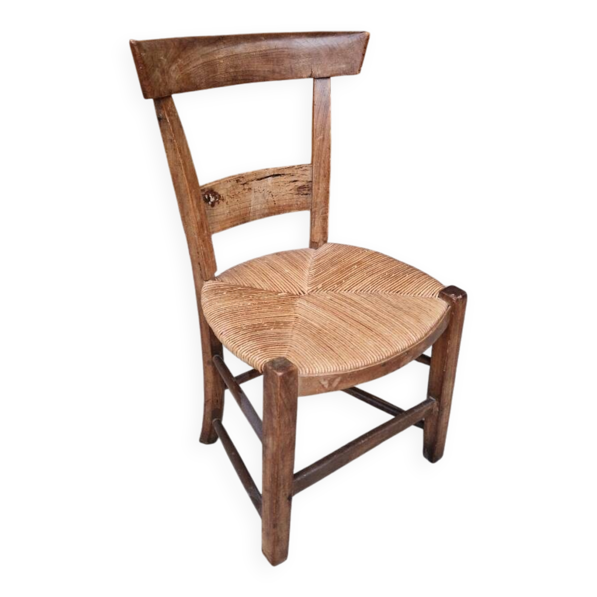 Vintage straw children's chair