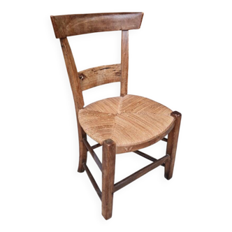 Vintage straw children's chair