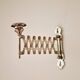 Metal accordion wall candle holder