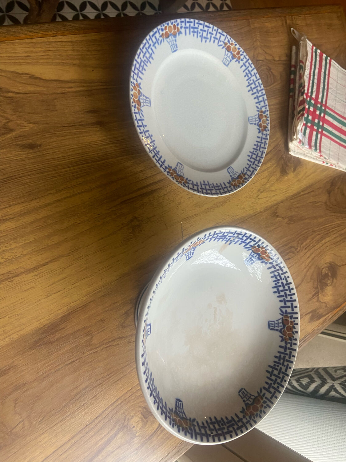 Pair of ceramic cups from St Amand 50s