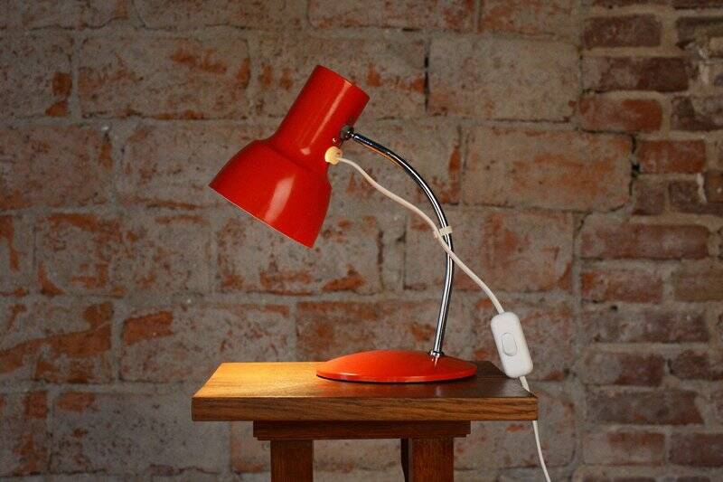 Mid-Century Czech Chrome Table Lamp attributed to J. Hůrka for Napako, 1960s