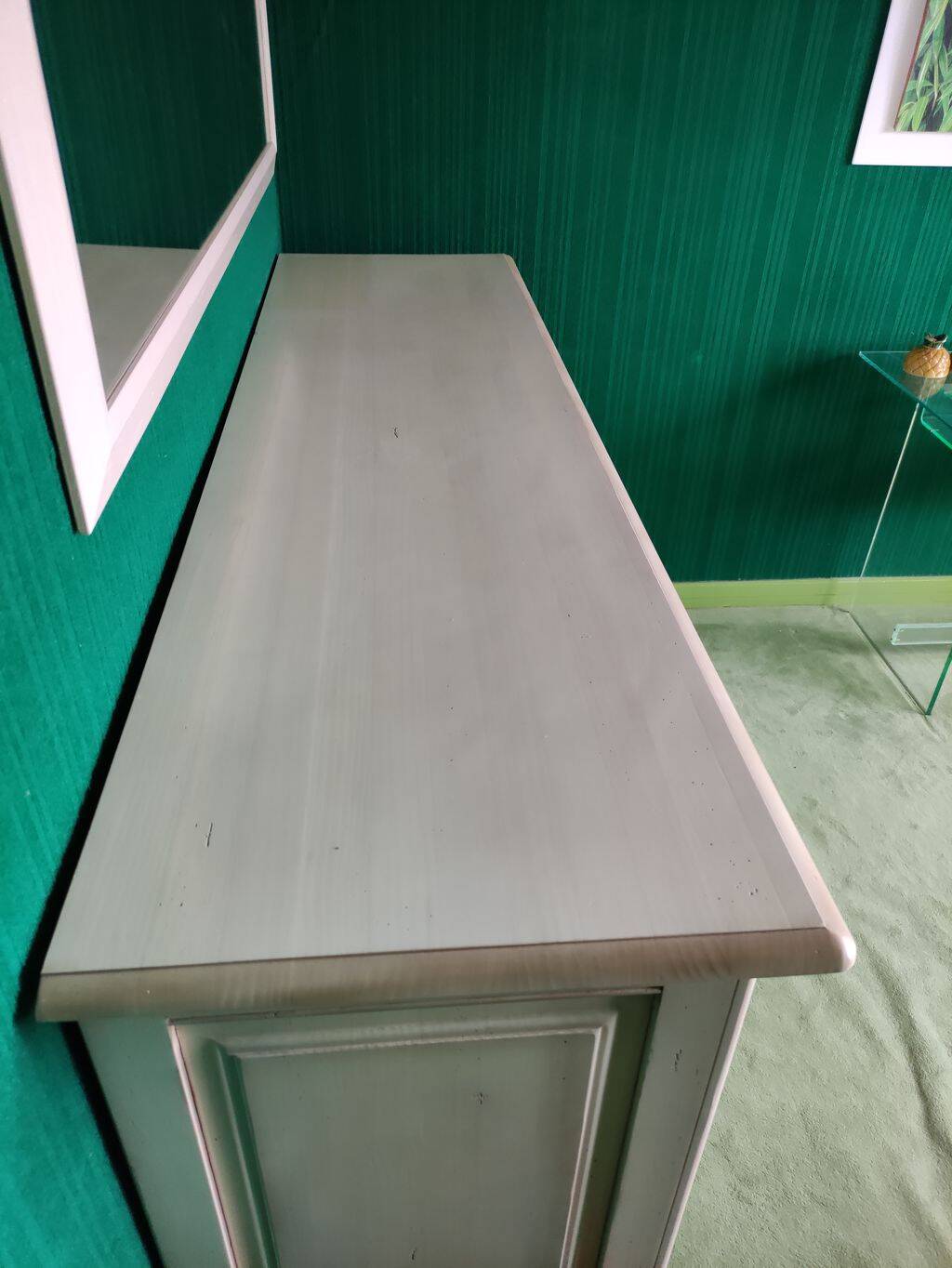 Buffet cérusé blanc