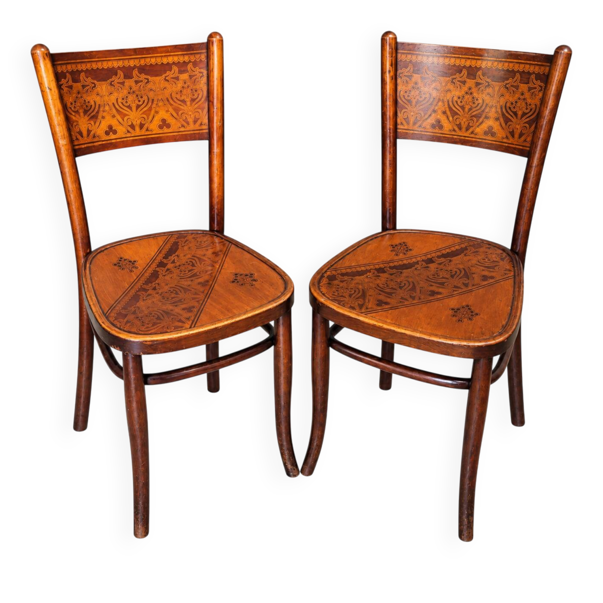 Pair of chairs Jacob & Josef Kohn Vienna 1900/1910 Art Nouveau