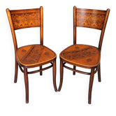 Pair of chairs Jacob & Josef Kohn Vienna 1900/1910 Art Nouveau