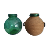 Lot of 2 vintage dame jeanne