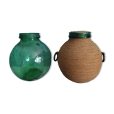 Lot of 2 vintage dame jeanne