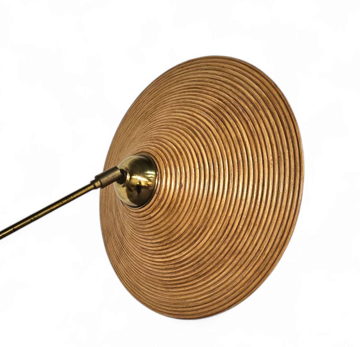 Pencil reed / split reed / floor lamp 1960s / fishing rod lamp