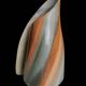 Glazed stoneware vase signed Marc Delattre, ceramicist.