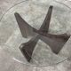 1950s glass and rosewood coffee table