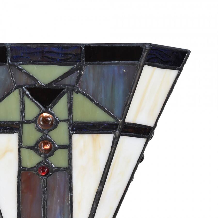 Square Tiffany wall lamp
