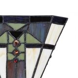 Square Tiffany wall lamp