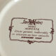 Set of 6 hollow plates in earthenware Sarreguemines Model "Agreste" vintage