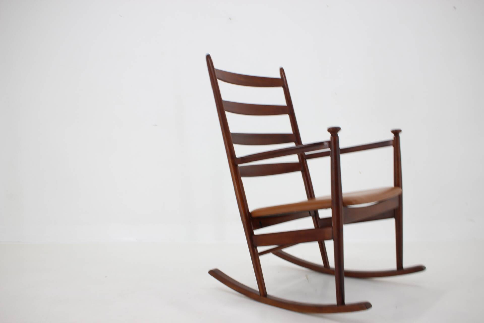 Niels Eilersen Beech Rocking Chair, Denmark 1960s