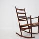 Niels Eilersen Beech Rocking Chair, Denmark 1960s