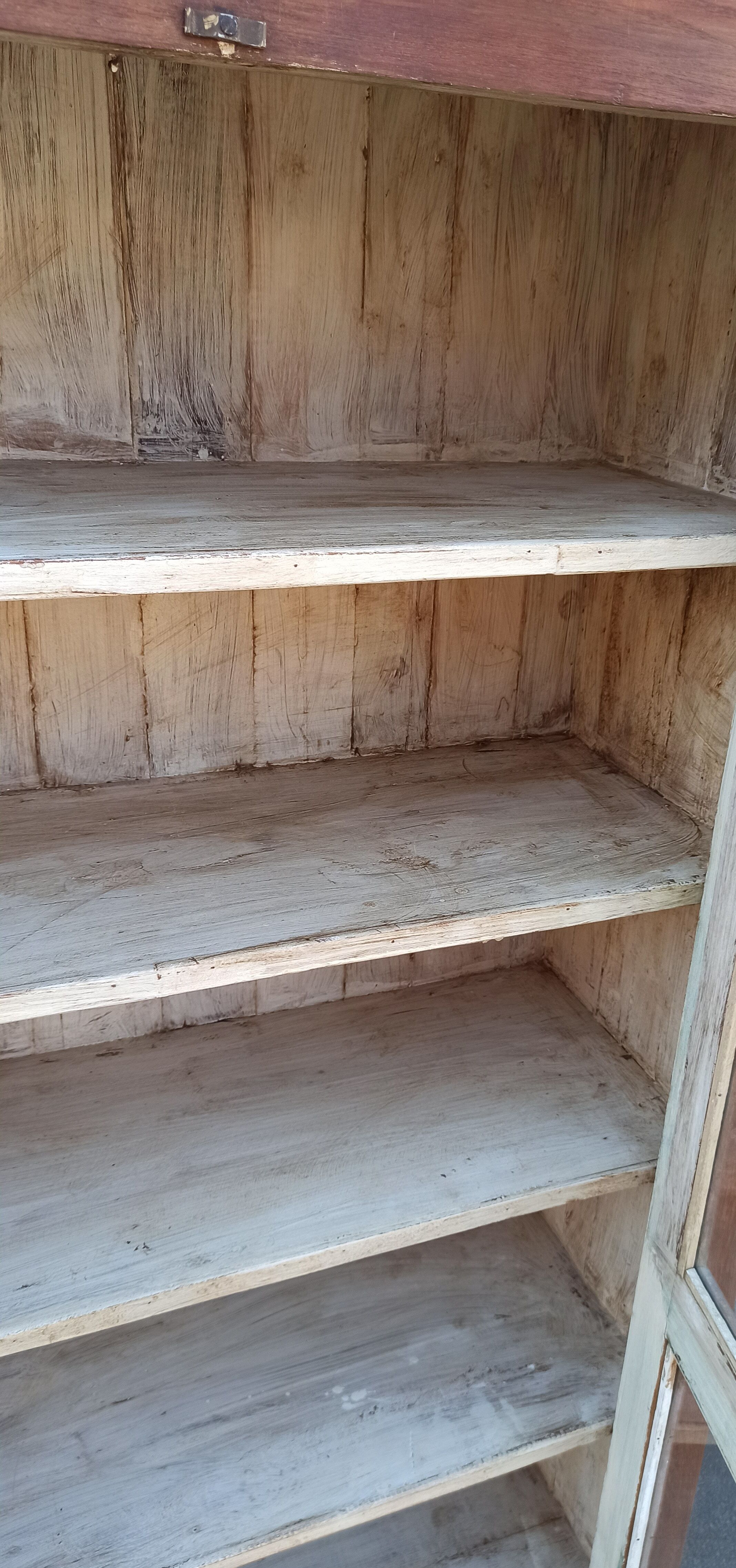 Glazed wooden cabinet