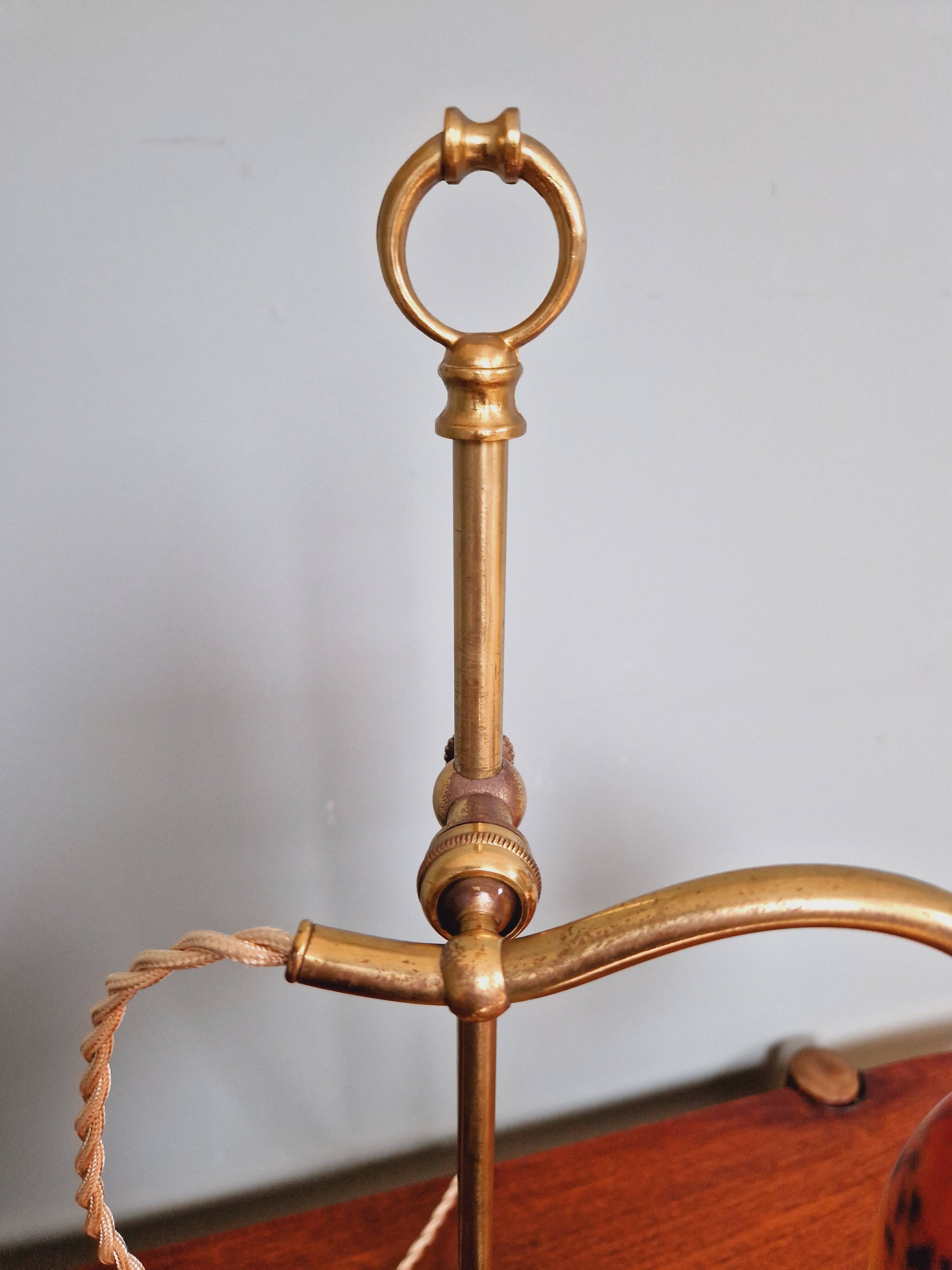 Art Deco desk lamp, glass signed Schneider, 1920s