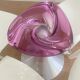 Val Saint Lambert Grand Plate Crystal Violet Murano Modern Antique Vase Object