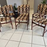 Set of 6 vintage Scandinavian chairs from the 1970s