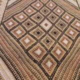 Traditional multi-coloured hallway kilim carpet 280-77cm