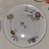 4 porcelain dessert plates - old - vintage