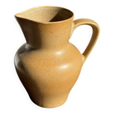 Large round orange stoneware carafe H20