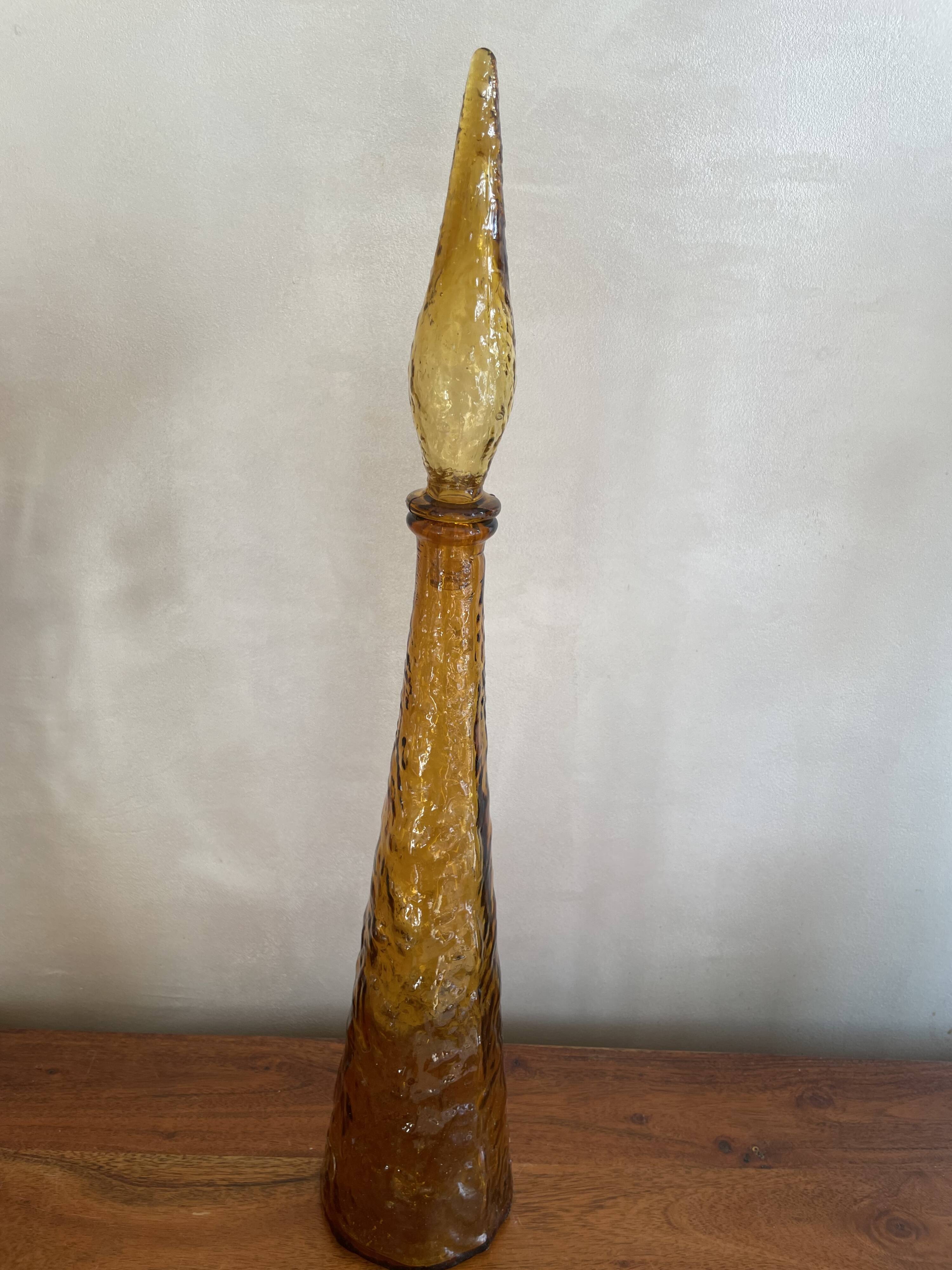 Italian glass carafe from Empoli