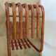 Table basse vintage - Bambou rotin et verre - Année 80 - Beau design
