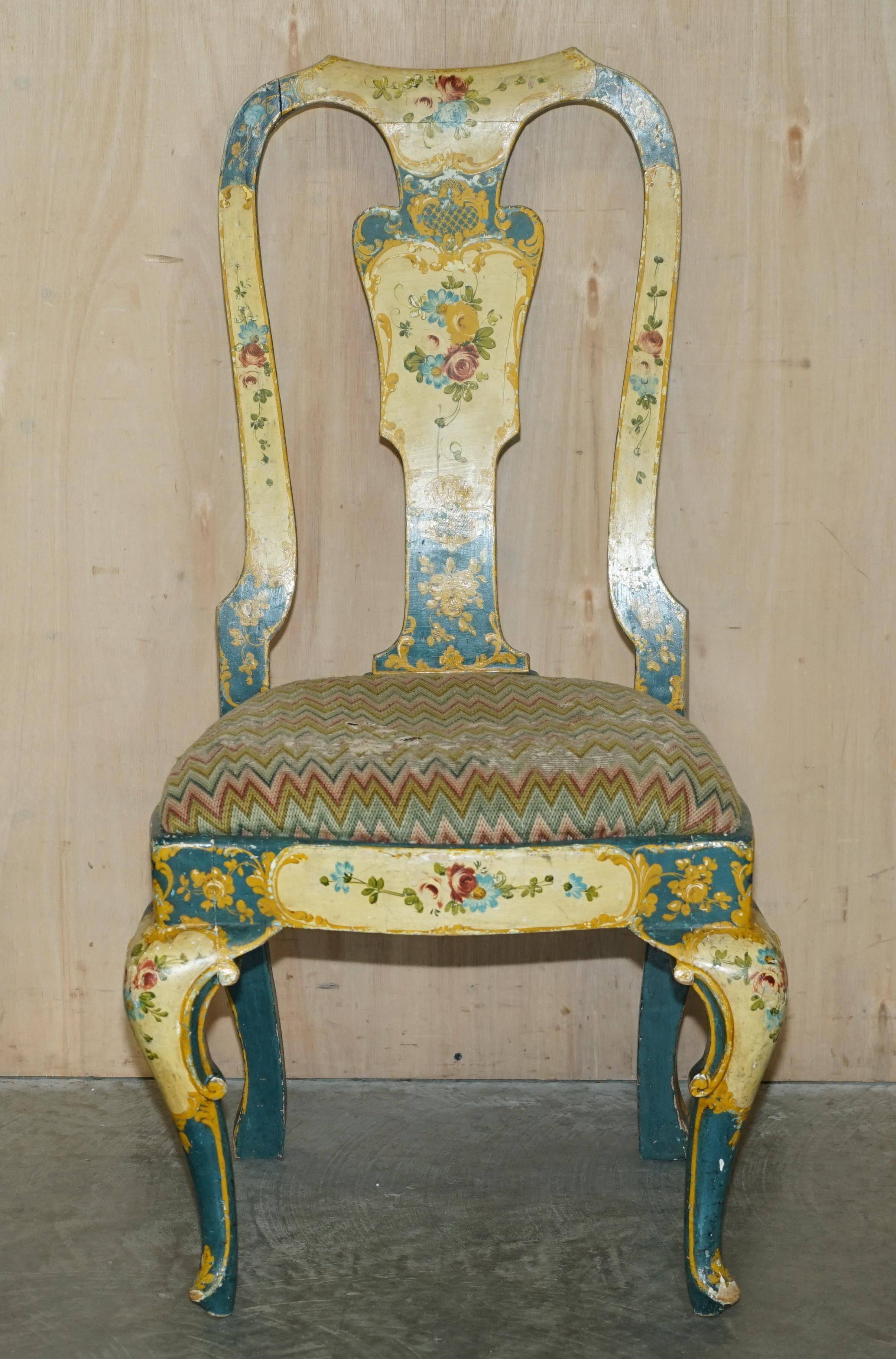 Pair of antique Regency chairs and matching table.