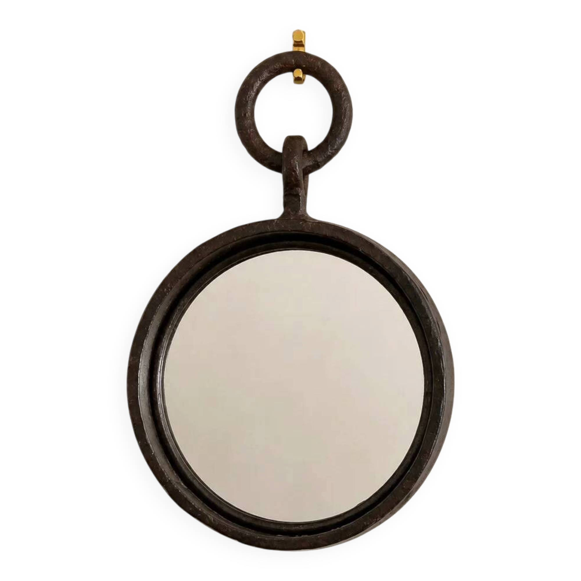 Industrial mirror in wrought iron