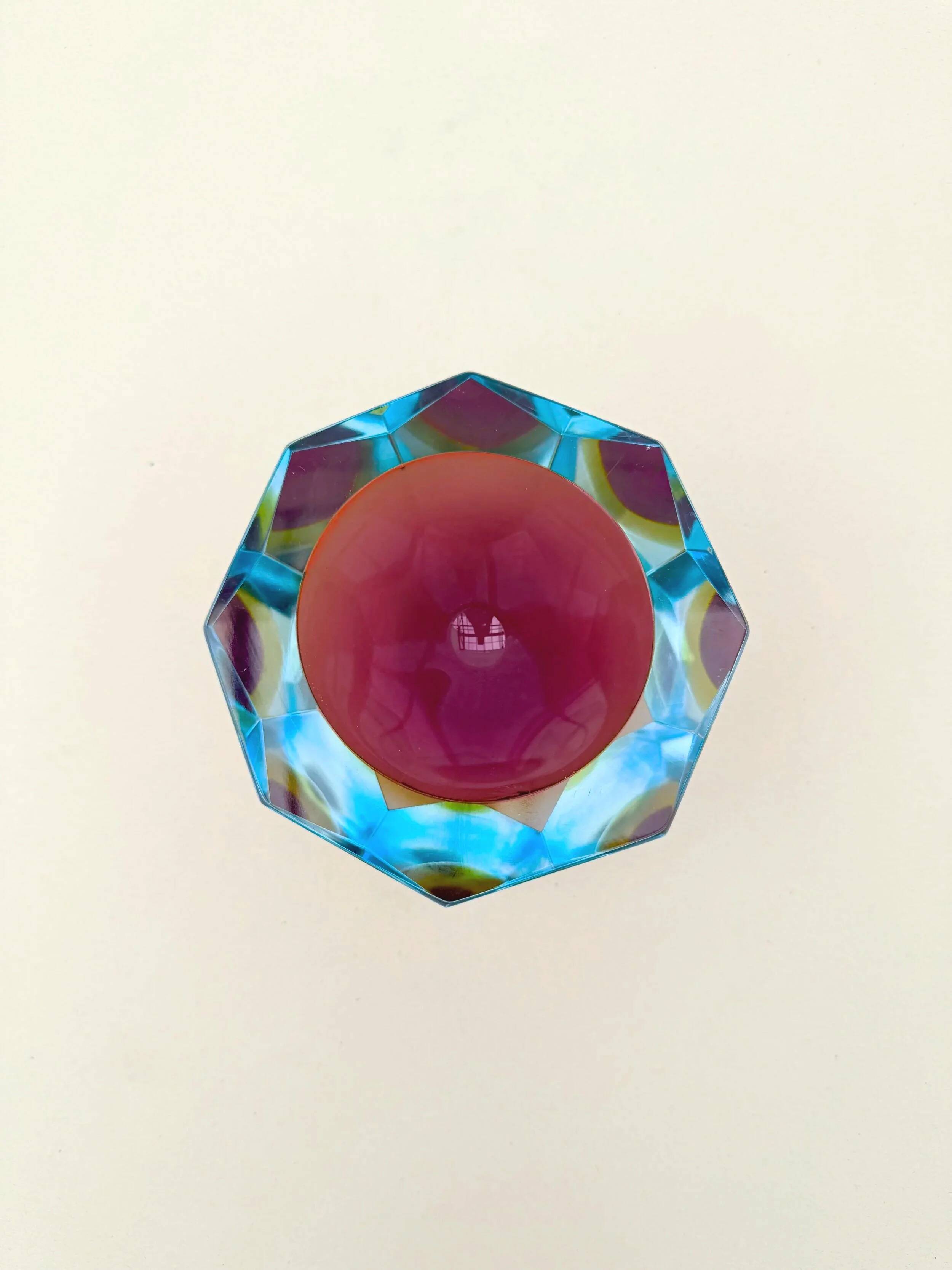 Sunk dish - Murano blown glass, Italy 1960