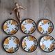 Set 6 assiettes dessert Boch Paradisio 1966