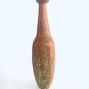 Mid-century Studio Pottery Tall Thick Glazed Vase, 1960s