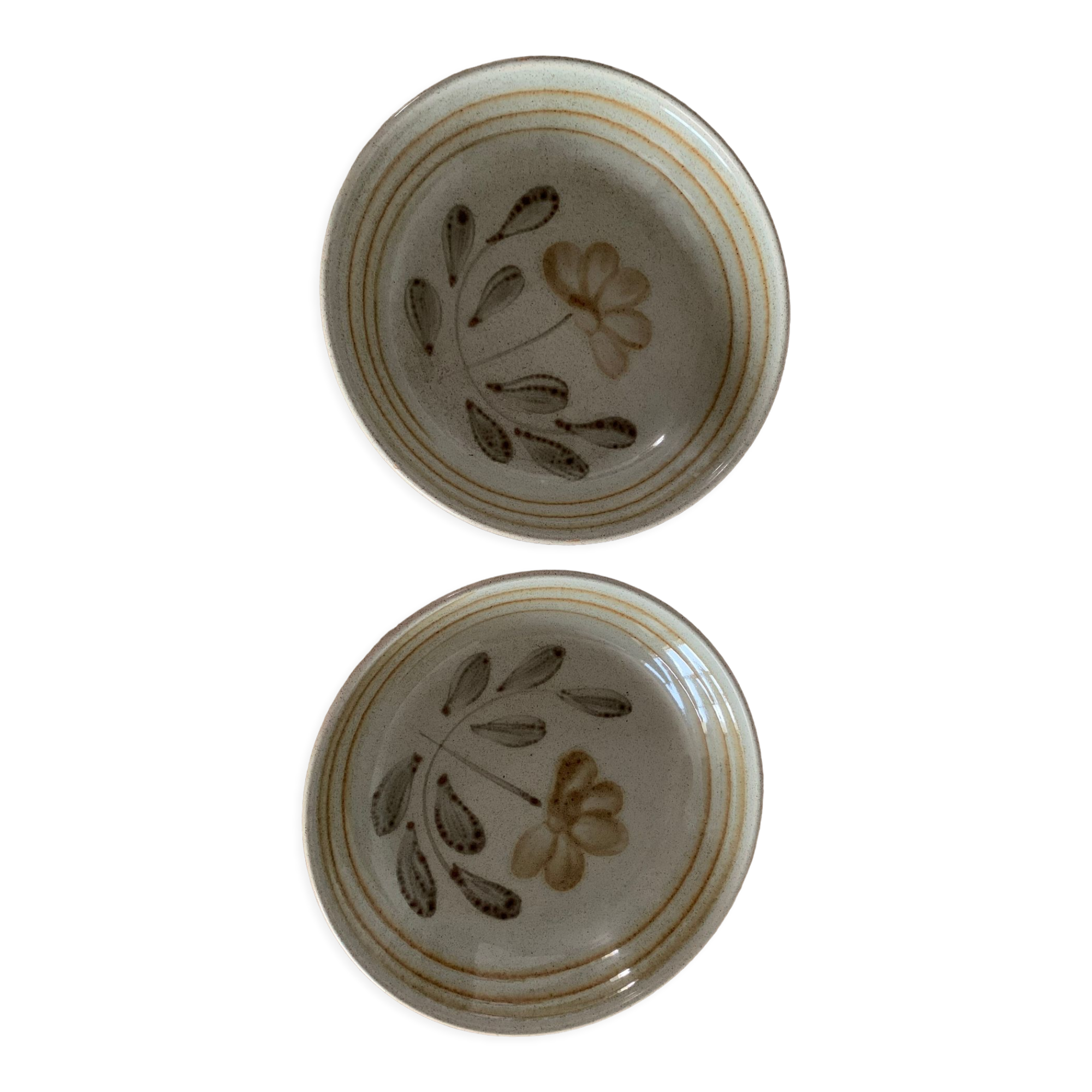 Lot 2 assiettes Digoin Sarreguemines