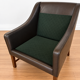 Fredrik Kayser mid-century leather & rosewood lounge chairs – brown leather