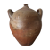 Terracotta jar with double handle vintage kitchen decoration