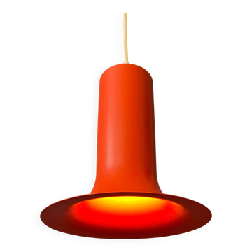 Vintage orange cone-shaped Raak suspension
