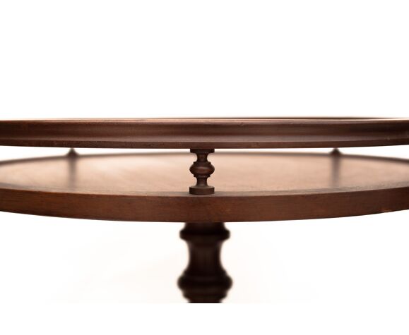 Vintage Dessert Wood Service Round Rolling Bar Aperitif Table Barware Trolley Selency Vintage Dessert Wood Service Round, Half Round Wall Mounted Bar Table