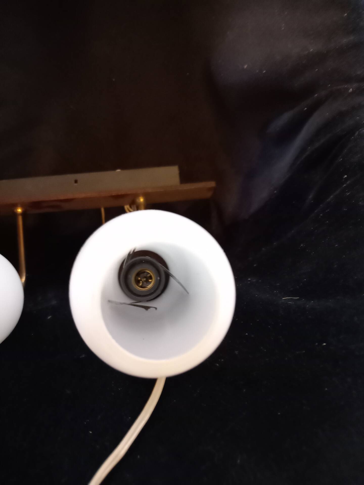 Opaline wall light from the 1960s.